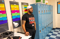 Goal Getta talking to the teachers